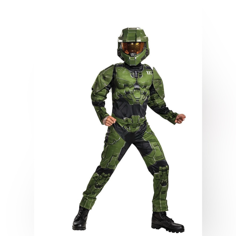 Halo Green and Black Combat Suit